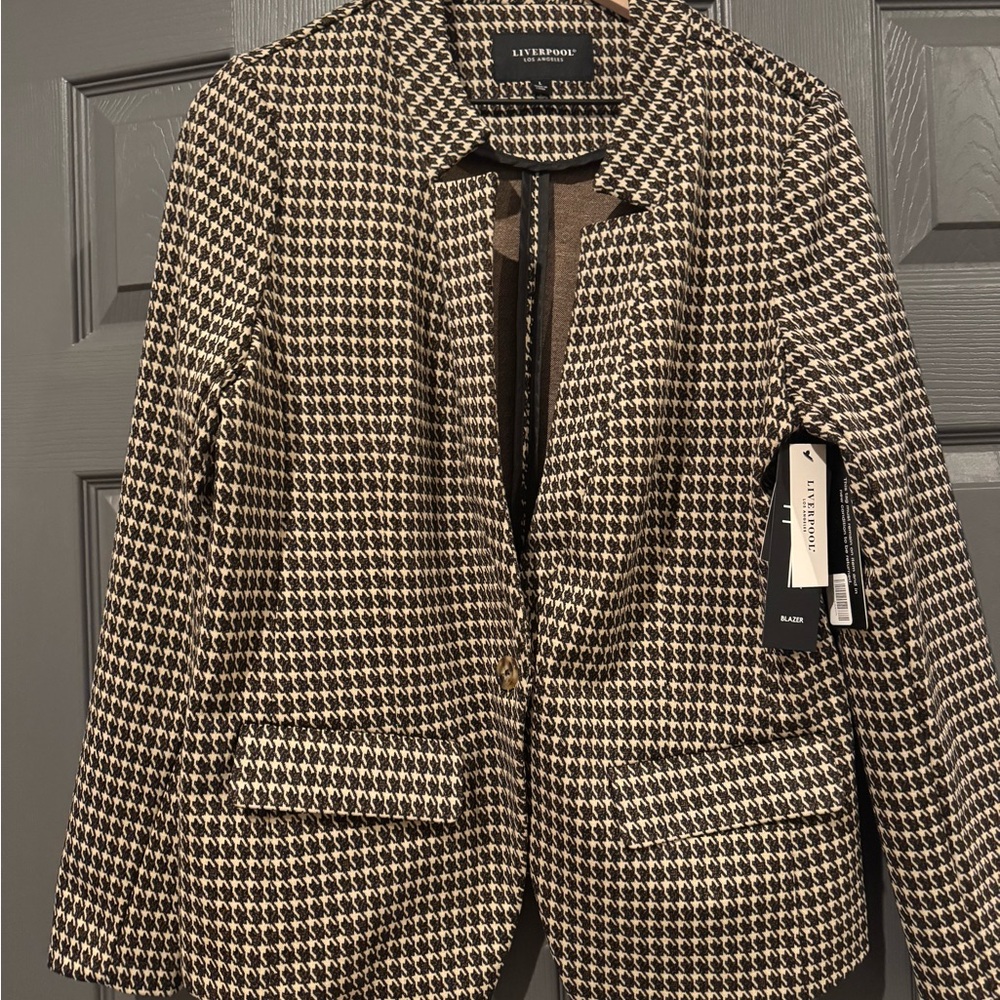 Liverpool Women's Houndstooth Blazer - Large